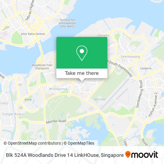 Blk 524A Woodlands Drive 14 LinkHOuse map