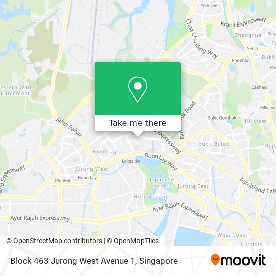 Block 463 Jurong West Avenue 1 map