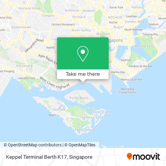 Keppel Terminal Berth K17 map