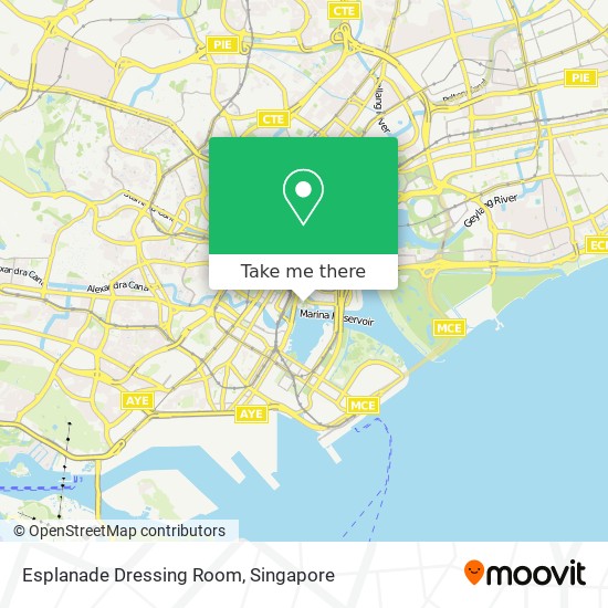 Esplanade Dressing Room map