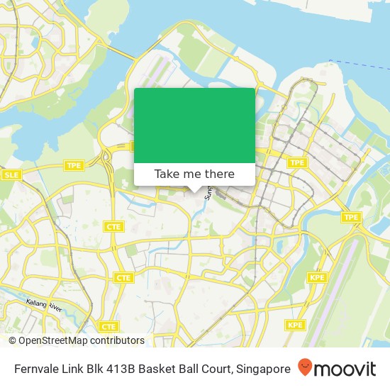 Fernvale Link Blk 413B Basket Ball Court地图