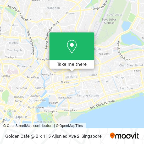 Golden Cafe @ Blk 115 Aljunied Ave 2 map