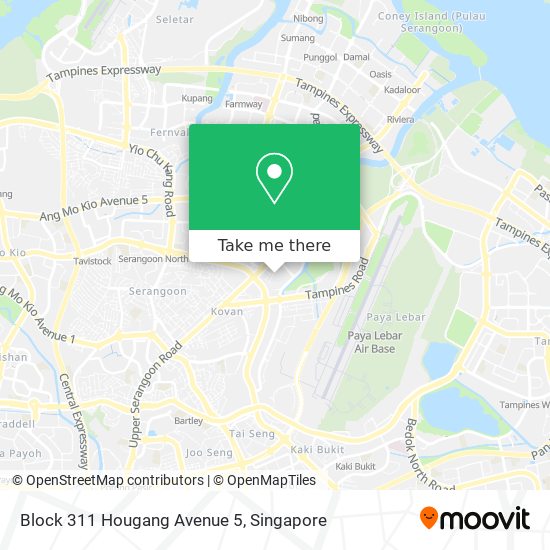 Block 311 Hougang Avenue 5 map