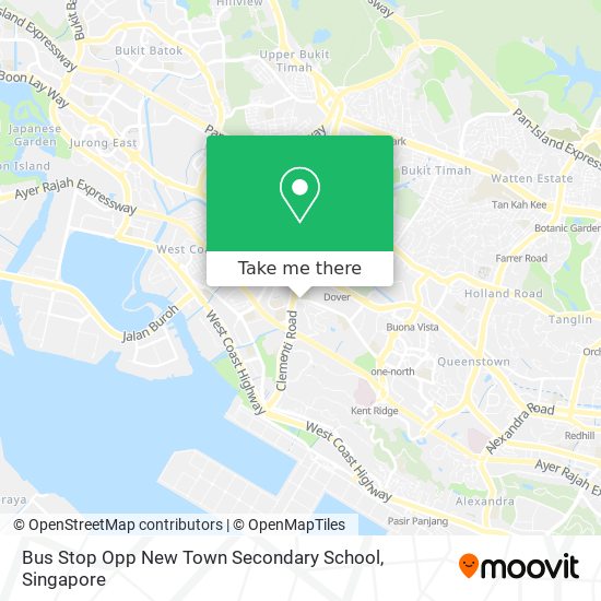 Bus Stop Opp New Town Secondary School map