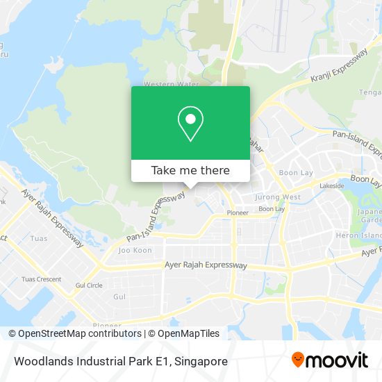 Woodlands Industrial Park E1 map