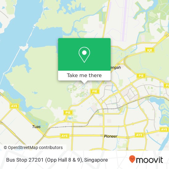 Bus Stop 27201 (Opp Hall 8 & 9) map