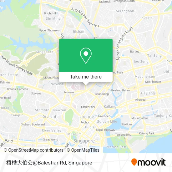 梧槽大伯公@Balestiar Rd map