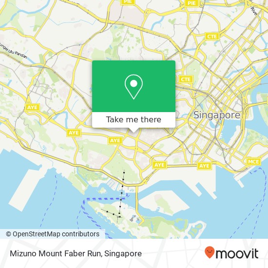 Mizuno Mount Faber Run map