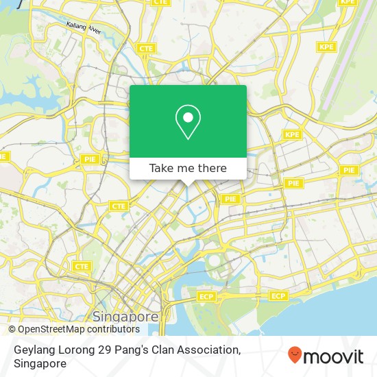 Geylang Lorong 29  Pang's Clan Association地图