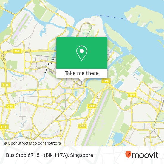 Bus Stop 67151 (Blk 117A) map