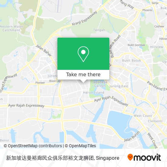 新加坡达曼裕廊民众俱乐部裕文龙狮团 map