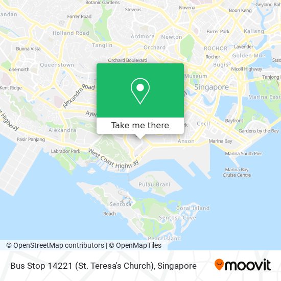 Bus Stop 14221 (St. Teresa's Church) map