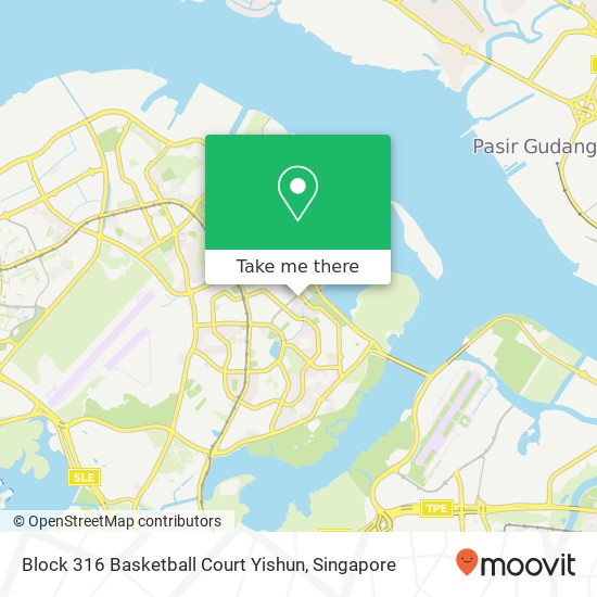 Block 316 Basketball Court Yishun map