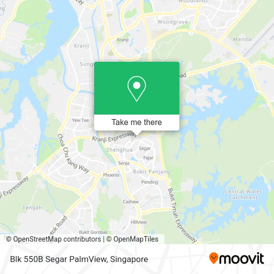 Blk 550B Segar PalmView地图