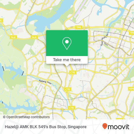 Hazel@ AMK BLK 549's Bus Stop地图