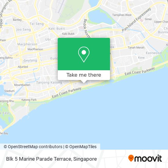 Blk 5 Marine Parade Terrace map