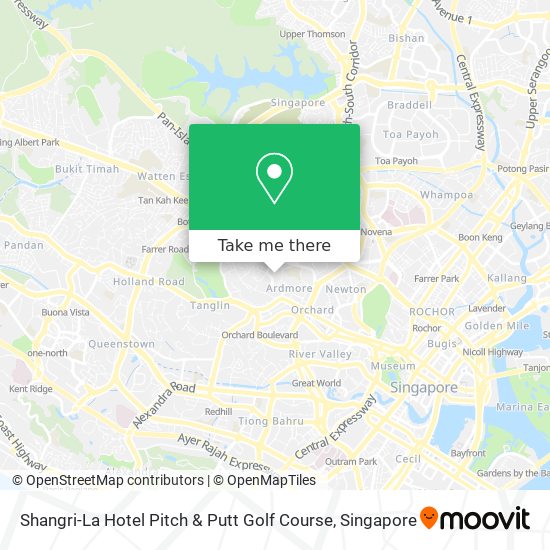 Shangri-La Hotel Pitch & Putt Golf Course map