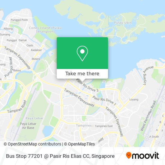 Bus Stop 77201 @ Pasir Ris Elias CC map
