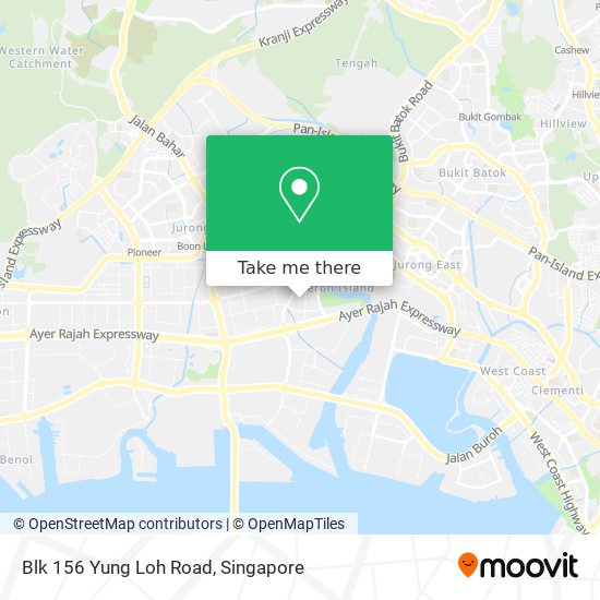 Blk 156 Yung Loh Road map