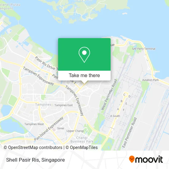 Shell Pasir Ris map