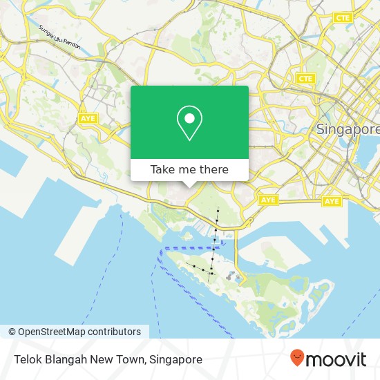 Telok Blangah New Town map