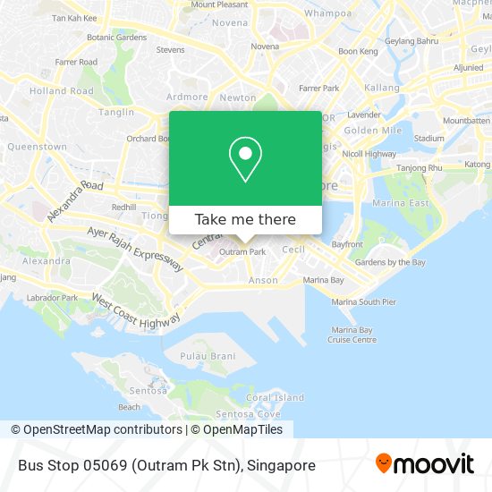 Bus Stop 05069 (Outram Pk Stn) map