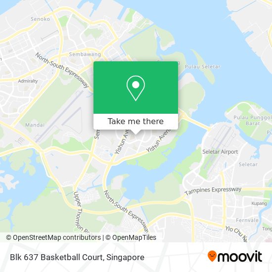 Blk 637 Basketball Court map