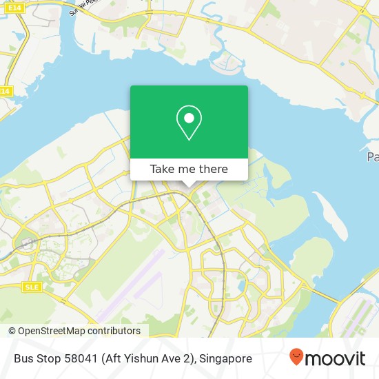 Bus Stop 58041 (Aft Yishun Ave 2)地图