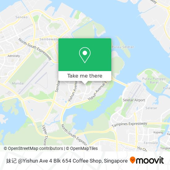 妹记 @Yishun Ave 4 Blk 654 Coffee Shop map