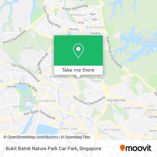 Bukit Batok Nature Park Car Park map