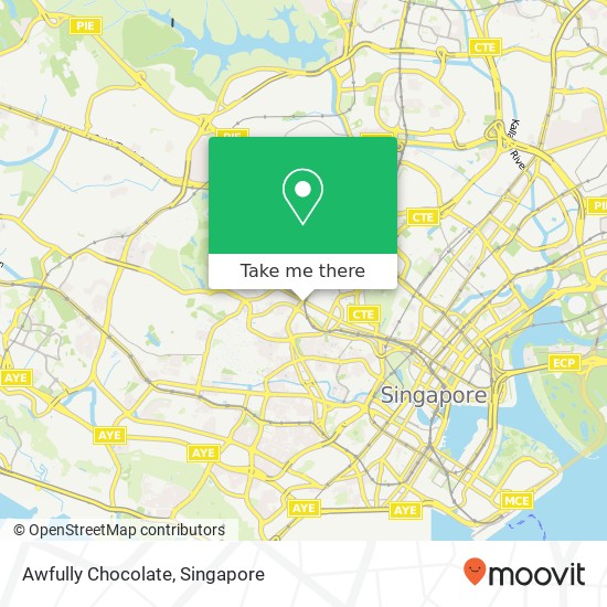 Awfully Chocolate map