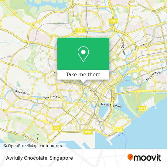 Awfully Chocolate map