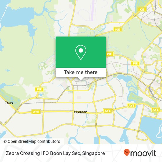 Zebra Crossing IFO Boon Lay Sec map