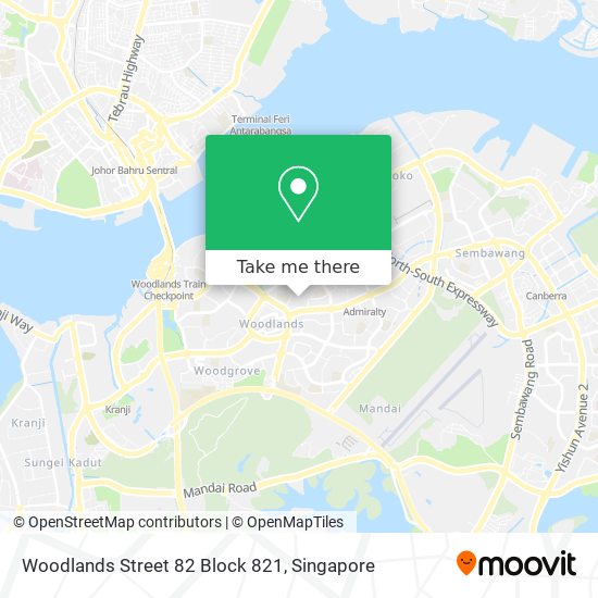 Woodlands Street 82 Block 821地图