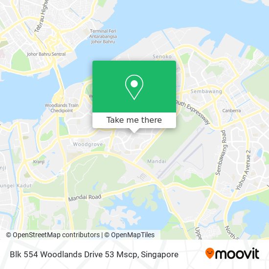 Blk 554 Woodlands Drive 53 Mscp地图