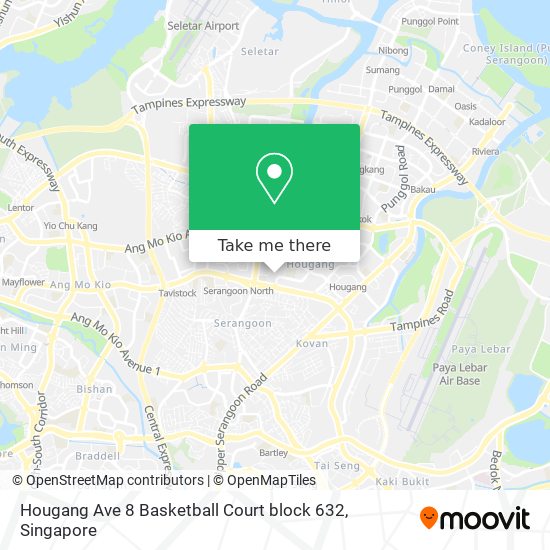 Hougang Ave 8 Basketball Court block 632地图