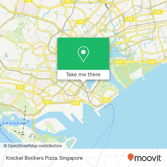 Knicker Bockers Pizza map