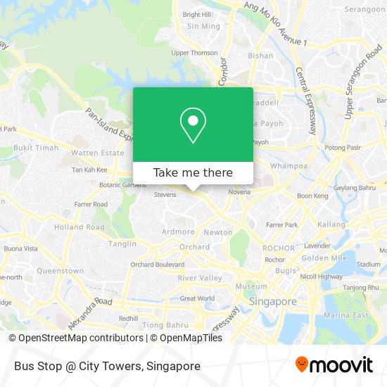 Bus Stop @ City Towers map