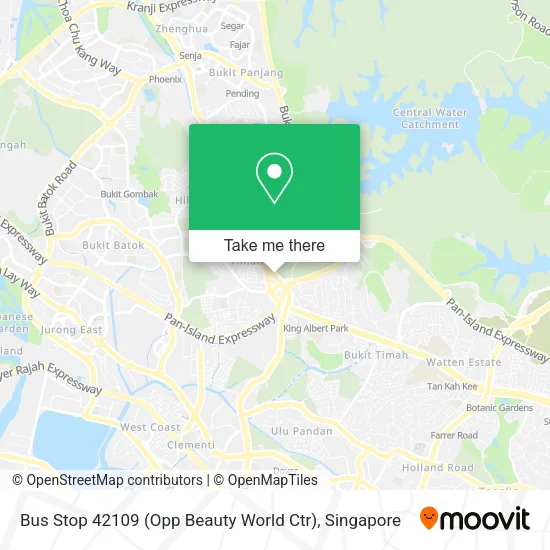 Bus Stop 42109 (Opp Beauty World Ctr) map
