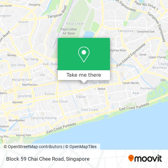 Block 59 Chai Chee Road map