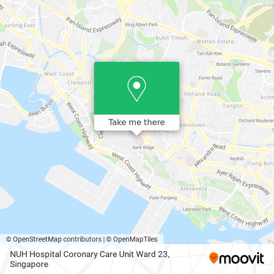 NUH Hospital Coronary Care Unit  Ward 23 map