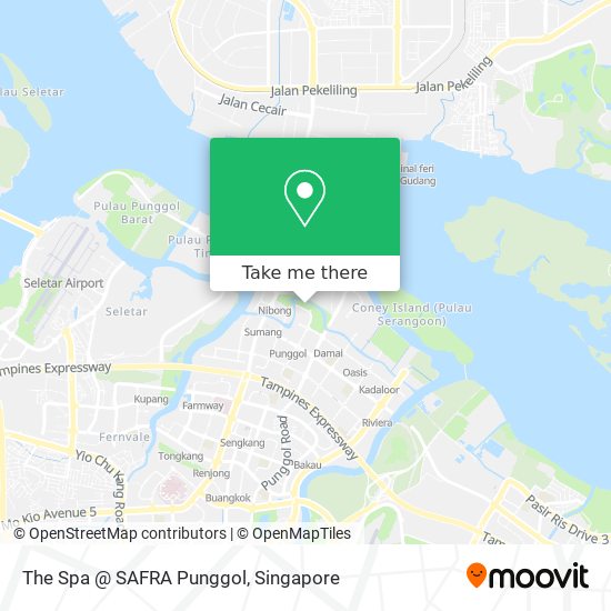 The Spa @ SAFRA Punggol map