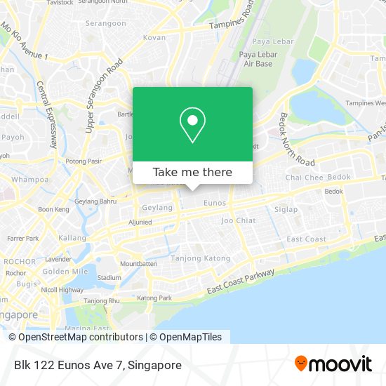 Blk 122 Eunos Ave 7 map