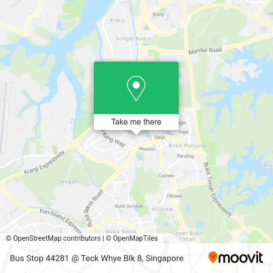 Bus Stop 44281 @ Teck Whye Blk 8地图