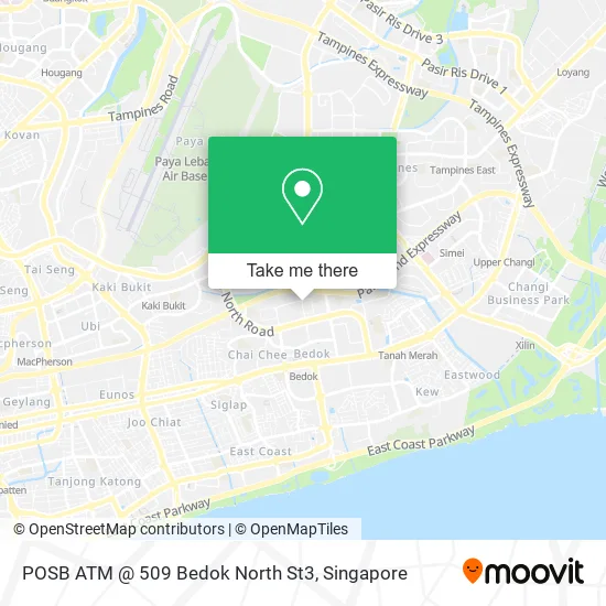 POSB ATM @ 509 Bedok North St3地图