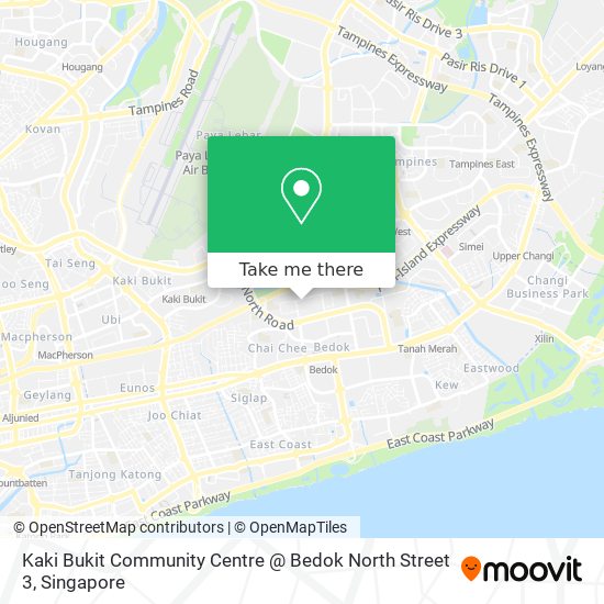 Kaki Bukit Community Centre @ Bedok North Street 3 map