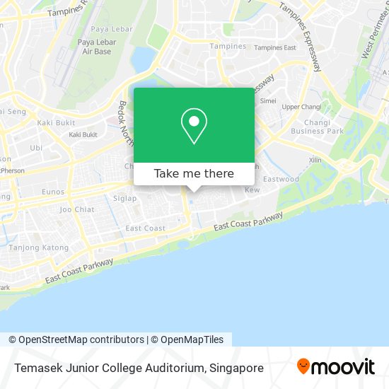 Temasek Junior College Auditorium map