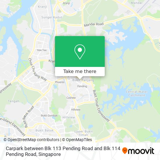 Carpark between Blk 113 Pending Road and Blk 114 Pending Road地图