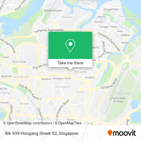 Blk 939 Hougang Street 92地图