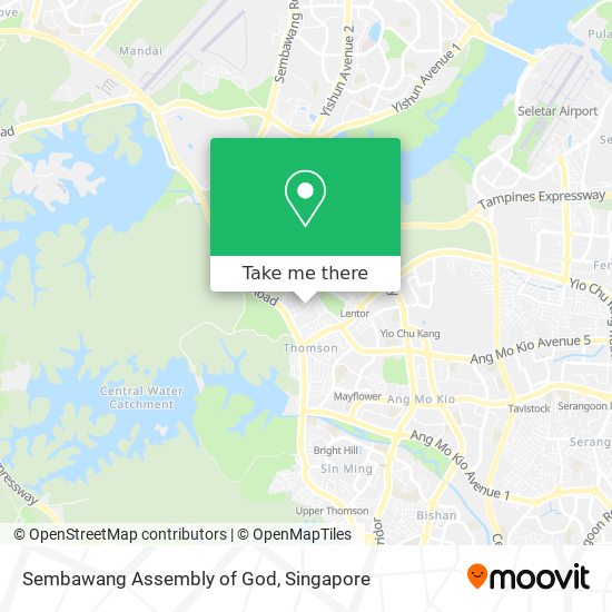 Sembawang Assembly of God map